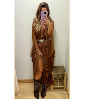 vestido boheme encaje