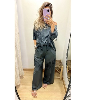 conjunto 2 piezas flecos