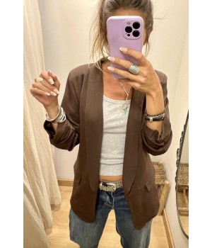 blazer chocolat