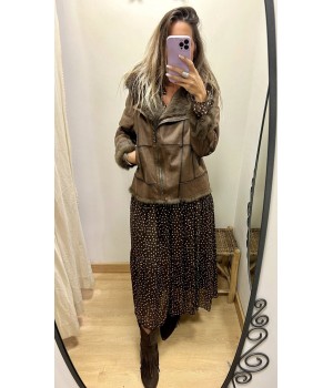 cazadora leather premium