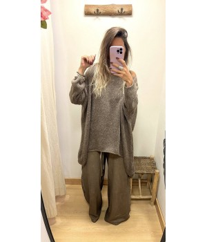 jersey oversize taupe