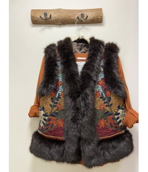 chaleco bohemian bordado