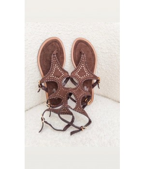 sandalia romana brown