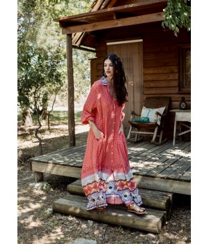 SABANA RED LONG DRESS