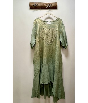 vestido corazón encerado