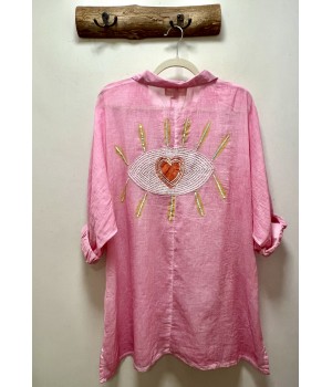 CAMISERO PINK HEART EYE
