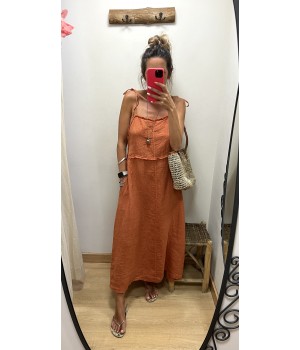 vestido lino ZANDIVAR