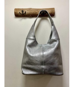 BOLSO PIEL PLOMO